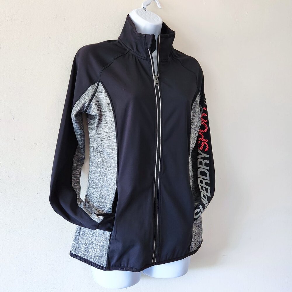 NWOT by SuperDry Sport Gray Full Zip Jacket . Sz XL